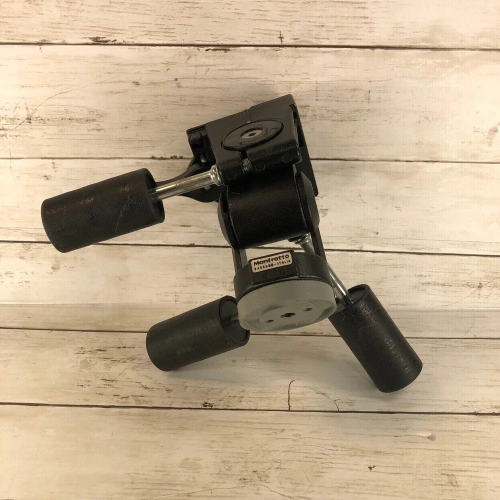 Manfrotto 029 3-Way Pan Tilt Tripod Head Made in Italy Professional Camera Mount